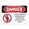 Signmission OSHA Danger Sign, 3.5" Height, 5" Width, Unauthorized Persons Not Permitted Beyond, Landscape OS-DS-D-35-L-1597 - alternate 1